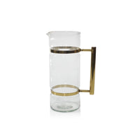 Zodax Asti 9.75" Tall Glass Pitcher
