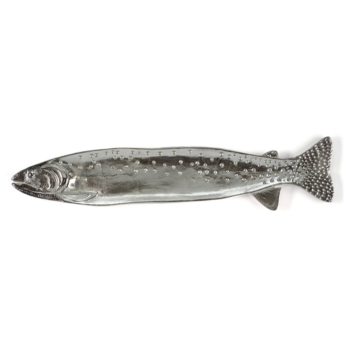 Zodax 30-Inch Long Fish Aluminum Tray