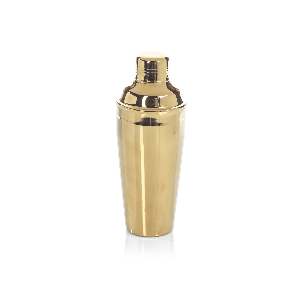 Zodax Gold Stainless Steel Cocktail Shaker, 9.5-Inch Tall