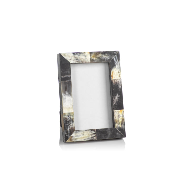 Zodax Baldur Black Horn Inlaid Photo Frame