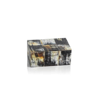 Zodax Baldur Black Horn Inlaid Decorative Box
