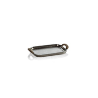Zodax Praslin Raw Aluminum Trays, Set of 2
