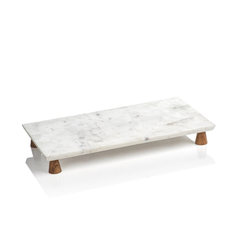 Zodax Aversa Marble Footed Cheese Tray