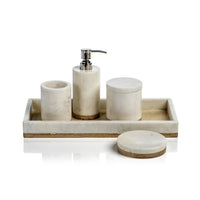 Zodax Verdi Marble & Balsa Wood Vanity Tray