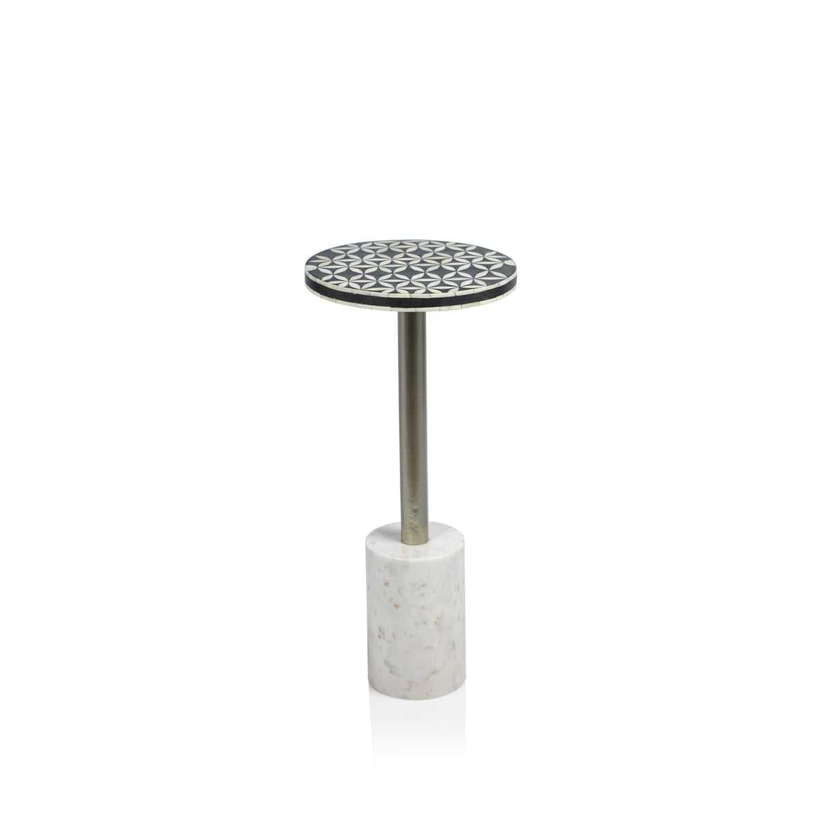 Zodax Sakan Round Cocktail Table with Marble Base