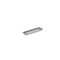 Zodax Khanya Rectangular Aluminum Trays, Silver Nickel, Set of 2