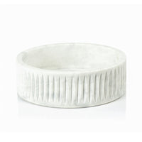 Zodax Larissa Carved White Marble Bowl, 10"