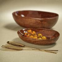 Zodax Parma Polished Gold Salad Server Set