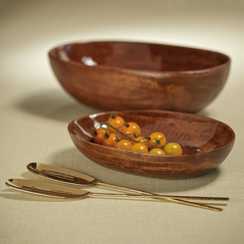 Zodax Parma Polished Gold Salad Server Set