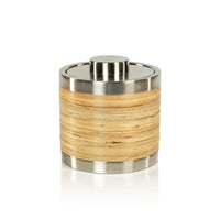 Zodax Timaru Rattan and Matt Steel Ice Bucket