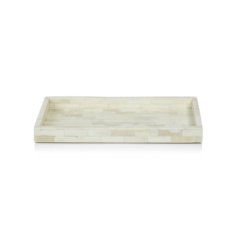 Zodax Mahar Rectangular Bone Inlay Tray