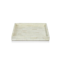 Zodax Mahar Square Bone Inlay Tray, 12" x 12"