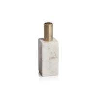 Zodax Malakai Rectangular Marble Candle Holders, Set of 2