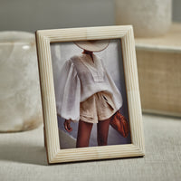 Zodax Palomar Etched White Bone Photo Frame, 5" x 7"