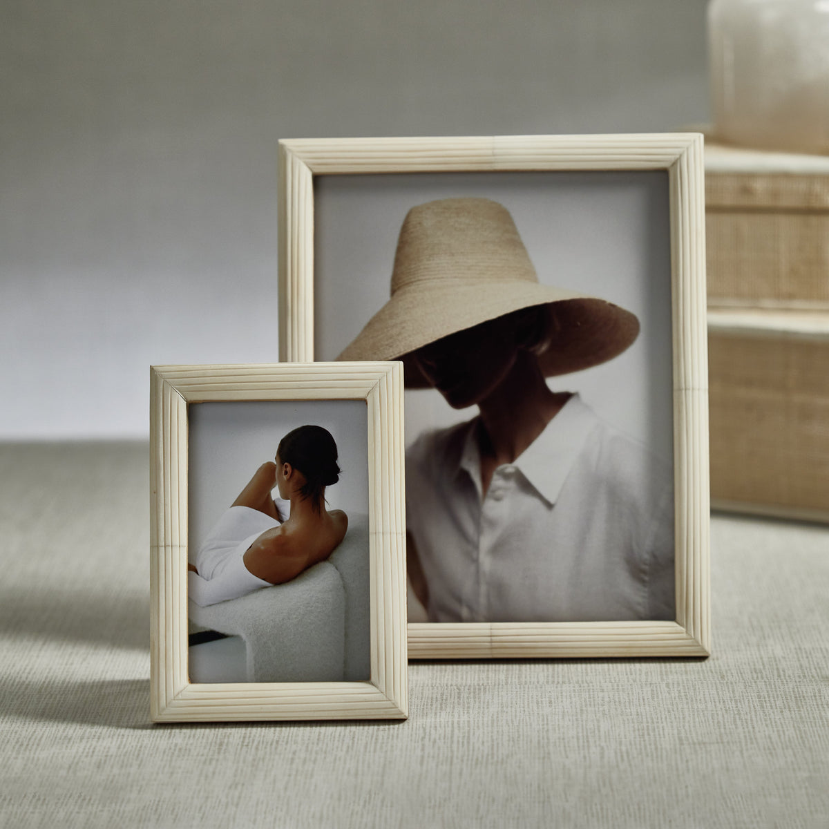 Zodax Palomar Etched White Bone Photo Frame, 8" x 10"