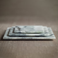 Zodax Pordenone Marble Trays, 6" x 6", Set of 2