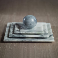 Zodax Pordenone Marble Trays, 8" x 8", Set of 2