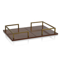 Zodax Chadwell 22" Long Leather Bar Tray