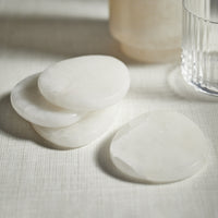 Zodax Bennour Alabaster Coasters, Set of 4