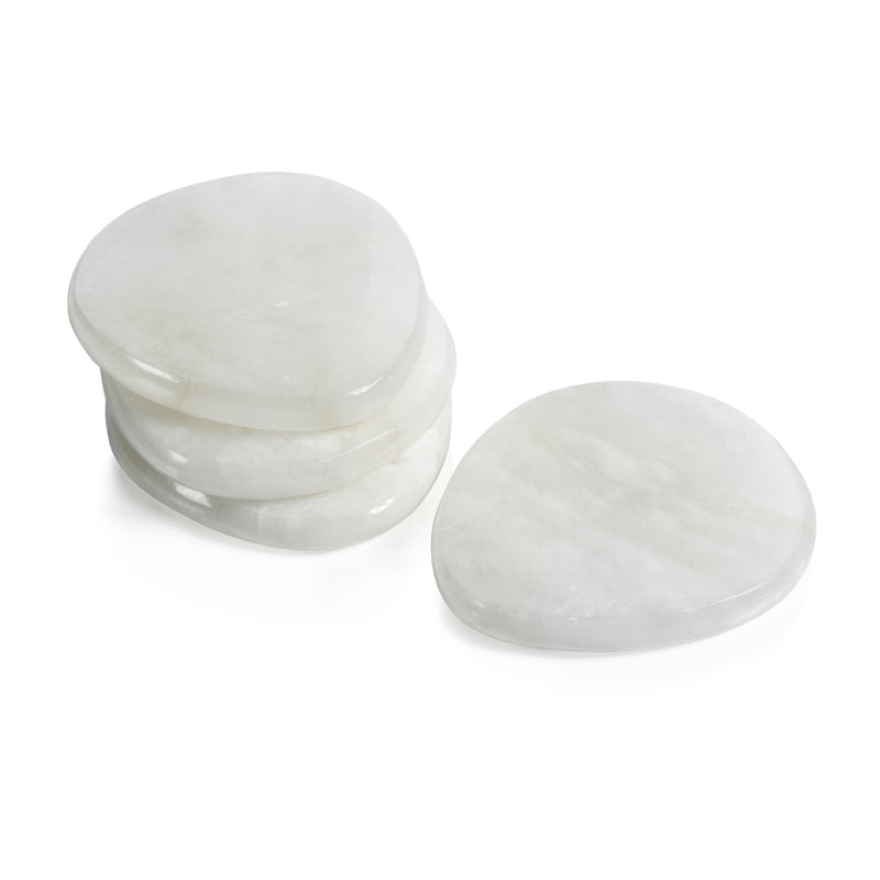 Zodax Bennour Alabaster Coasters, Set of 4