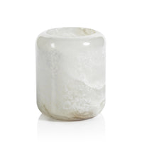 Zodax Bennour Polished Alabaster Stone Candle Holder, Large