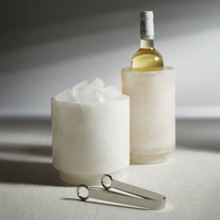Zodax Trapani Polished Alabaster Stone Wine Cooler