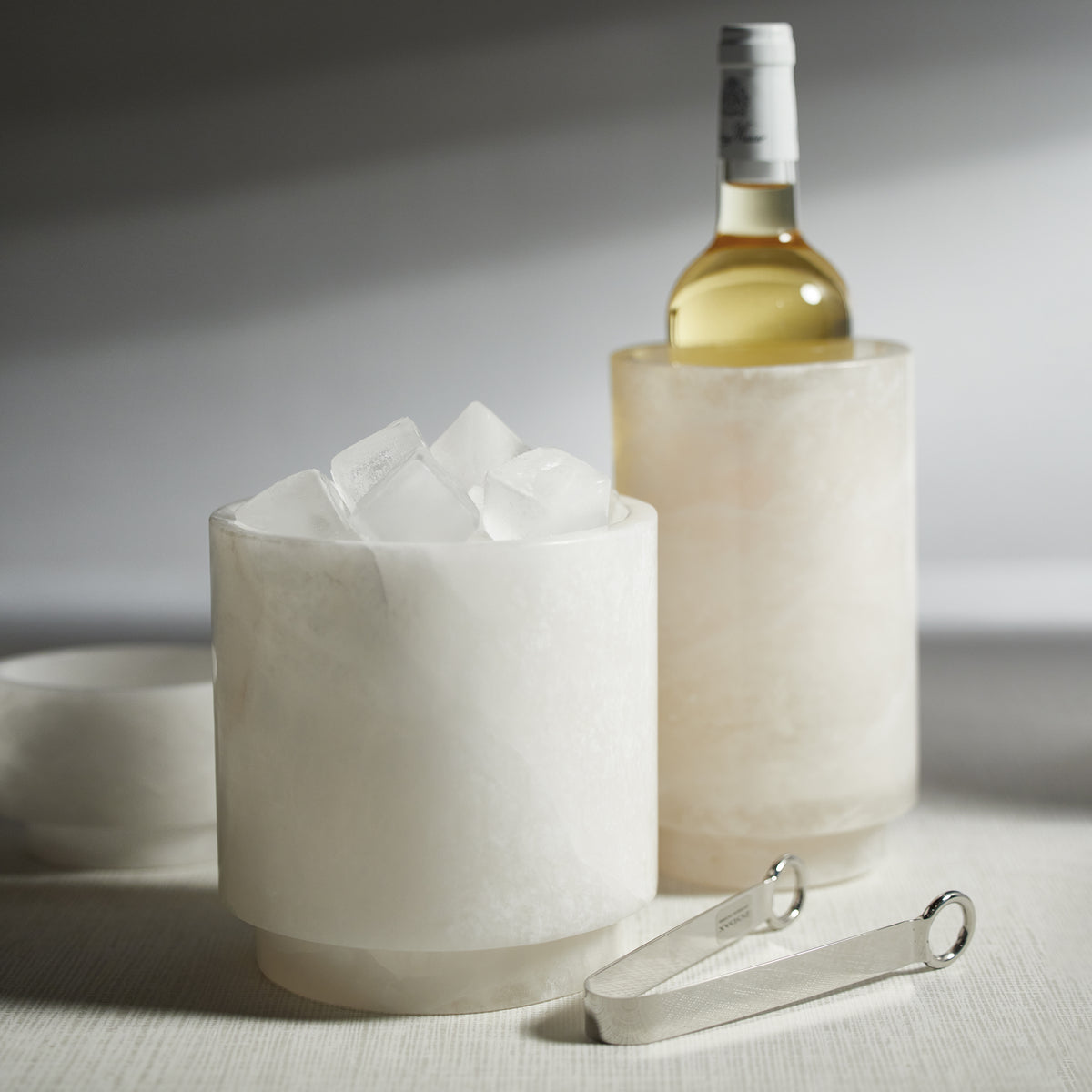 Zodax Trapani Polished Alabaster Stone Wine Cooler