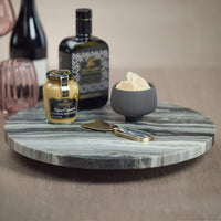 Zodax Casoria Black Marble Lazy Susan