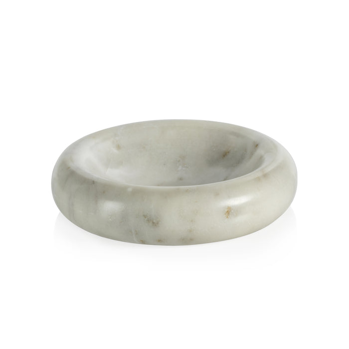 Marble bowl on a white background