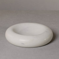 Zodax Monza Curved Round Marble Bowl, Large