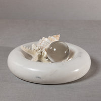 Zodax Monza Curved Round Marble Bowl, Large