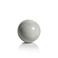 Zodax Monza White Marble Fill Decorative Balls, 3.5", Set of 4