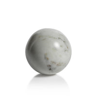 Zodax Monza White Marble Fill Decorative Balls, 4", Set of 4