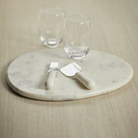 Zodax Saumur Curved Marble Cheese Board, Style B