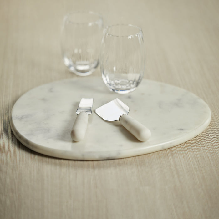 Zodax Saumur Curved Marble Cheese Board, Style B