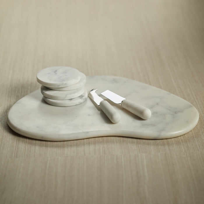 Zodax Saumur Marble Coasters, Set of 8