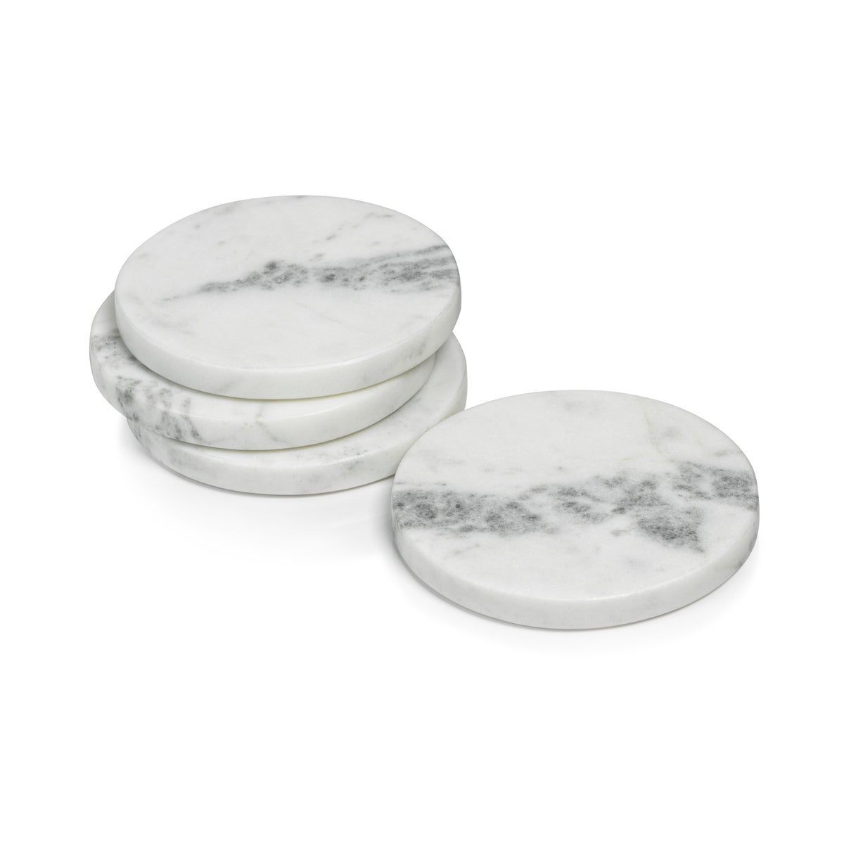 Zodax Saumur Marble Coasters, Set of 8