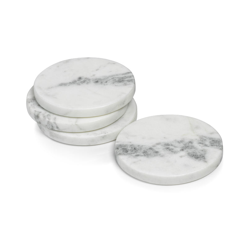 Zodax Saumur Marble Coasters, Set of 8