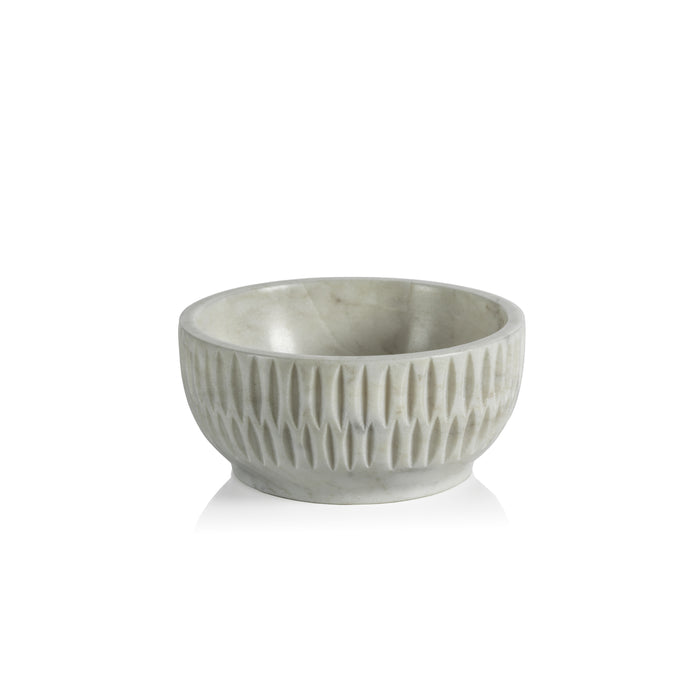 Zodax Fulham Etched Marble Condiment Bowl