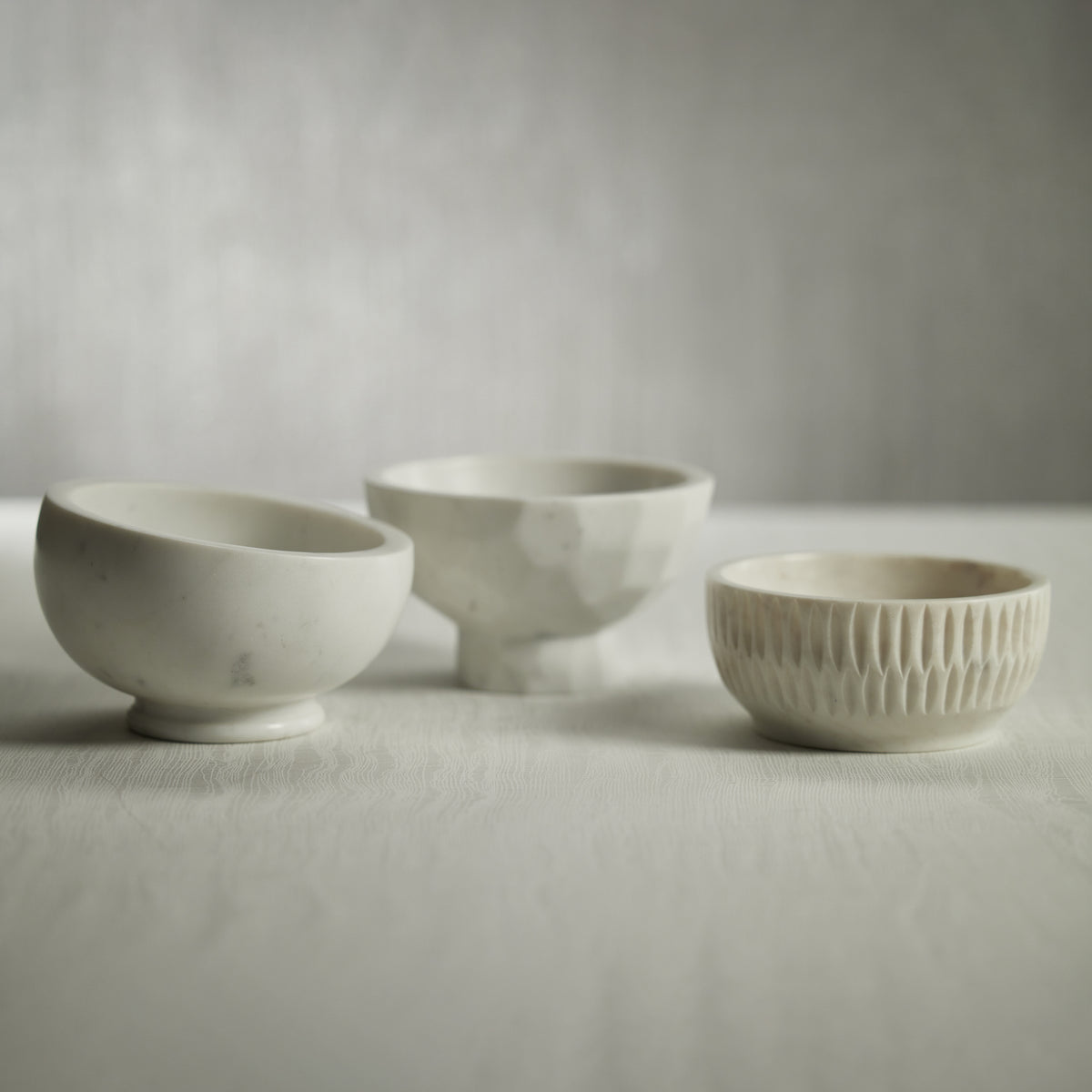 Zodax Fulham Hammered Marble Condiment Bowl