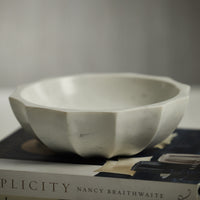 Zodax Fulham Scalloped Marble Bowl