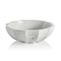 Zodax Fulham Scalloped Marble Bowl