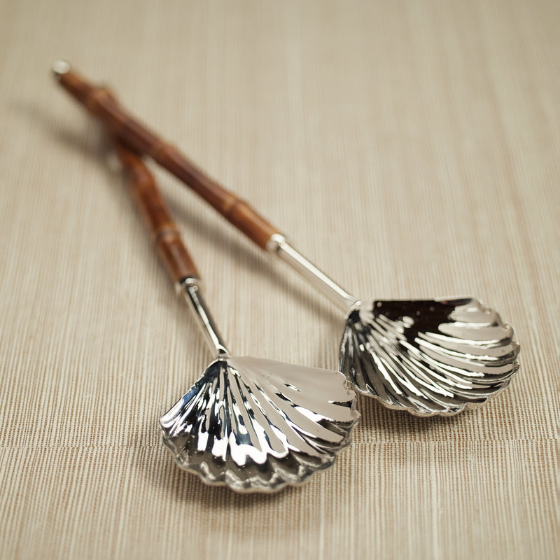 Zodax Treviso Bamboo and Nickel Server Set