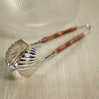 Zodax Treviso Bamboo and Nickel Server Tong