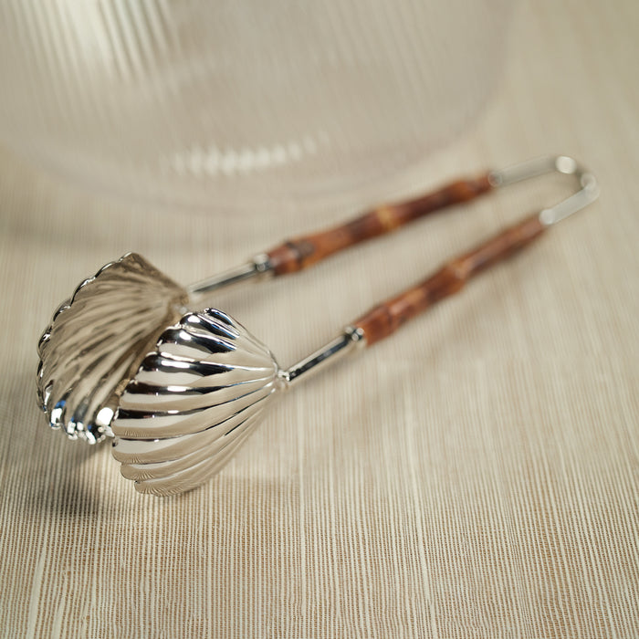 Zodax Treviso Bamboo and Nickel Server Tong