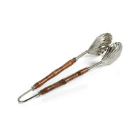 Zodax Treviso Bamboo and Nickel Server Tong