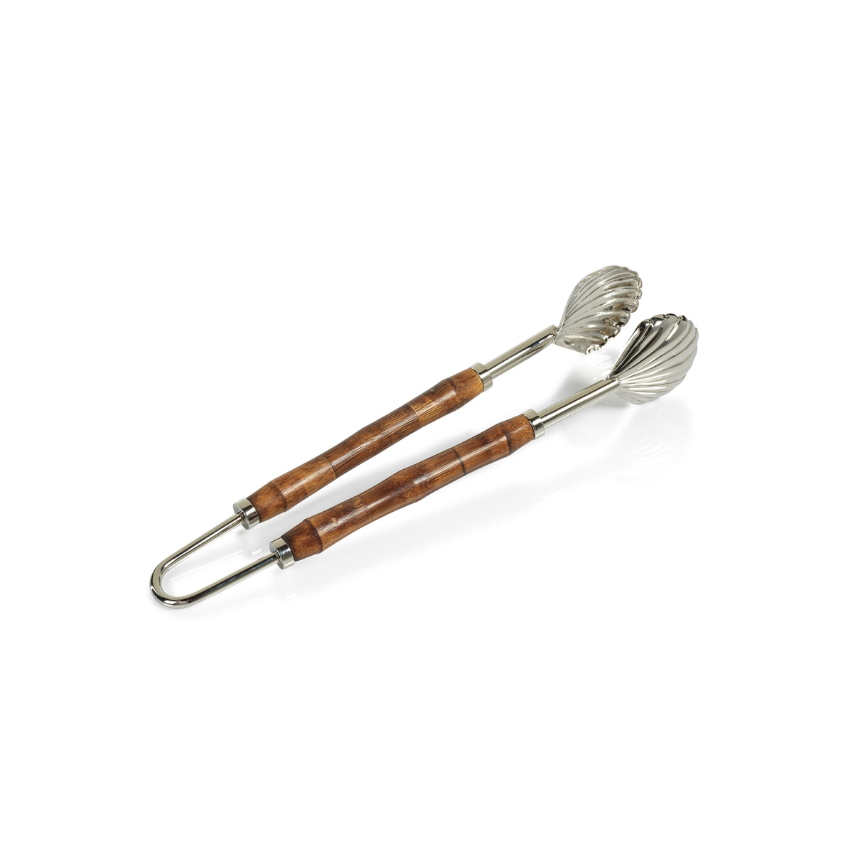 Zodax Treviso Bamboo and Nickel Ice Tong