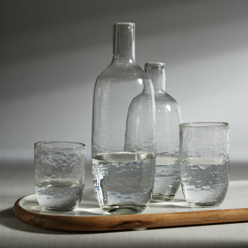 Zodax Pimlico Hammered Highball Glasses, Set of 4