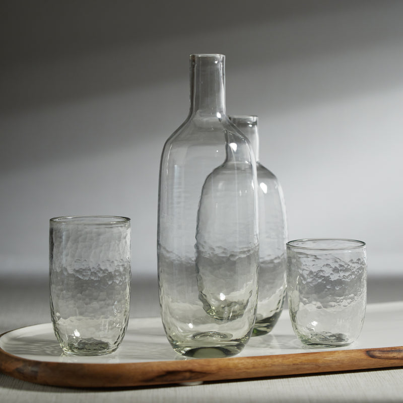 Zodax Pimlico Hammered Highball Glasses, Set of 4