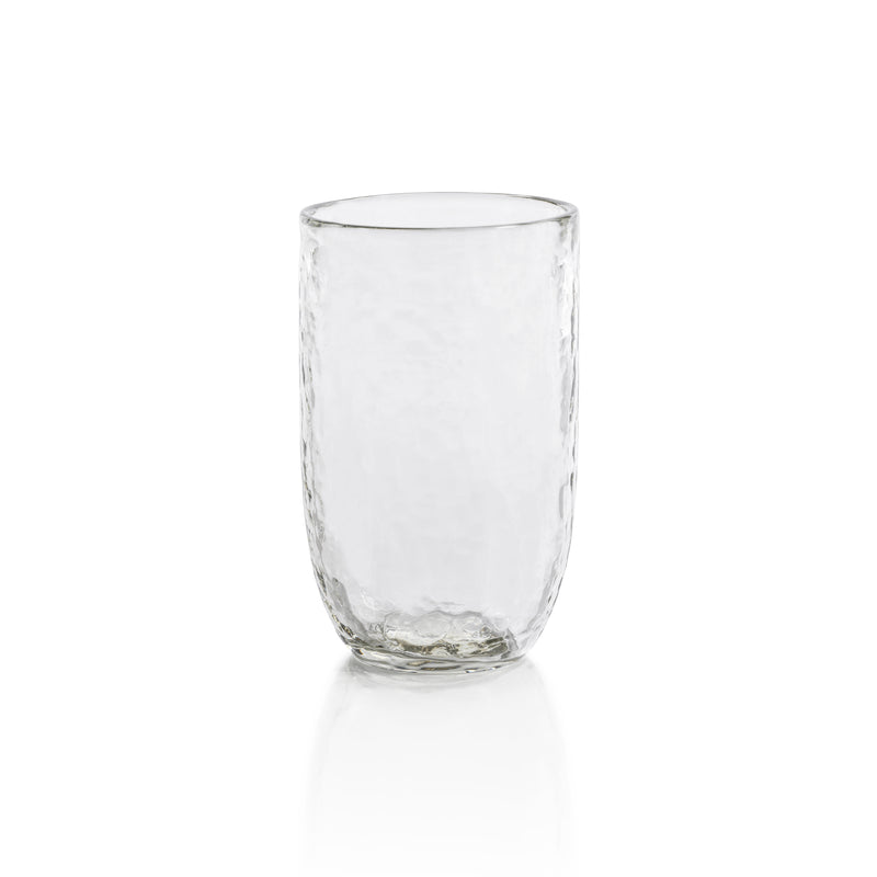 Zodax Pimlico Hammered Highball Glasses, Set of 4